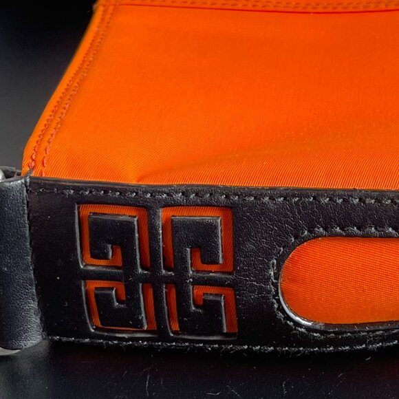 Givenchy Nylon and Calf Leather Handbag - Orange - Preowned - Picture 13 of 15